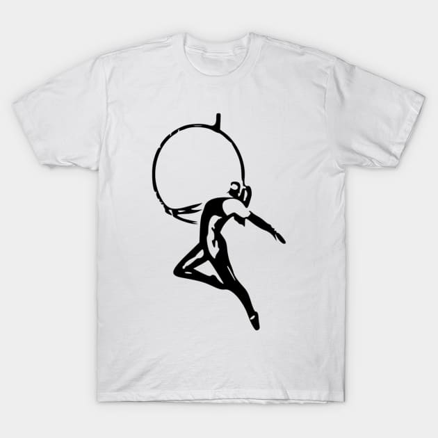 Aerialist Aerial Hoop Lyra Amazon T-Shirt by Libbygig